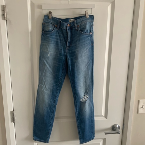 MADEWELL Women 9” High Rise Skinny Jeans in Sadie Wash Size 28 - Picture 1 of 12